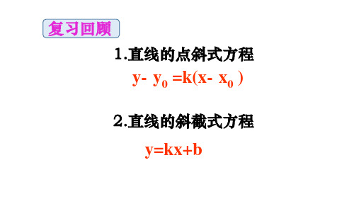 高中数学人教A版必修二第三章3.2.2直线的两点式方程课件(1)