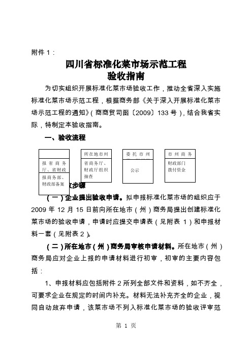 四川省标准化菜市场示范工程精品文档21页