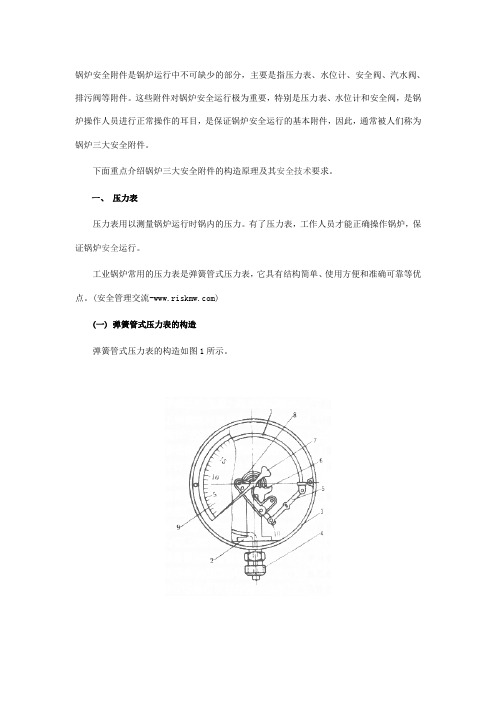 锅炉三大安全附件