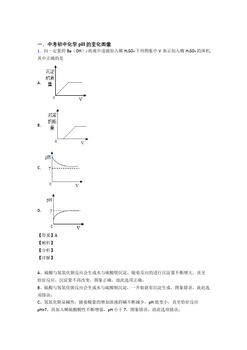 中考化学培优 易错 难题(含解析)之pH的变化图像含答案(1)