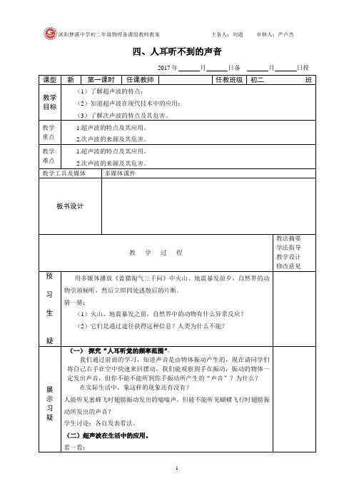 1.4人耳听不到的声音