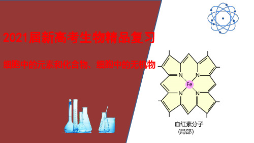 2021届新高考生物精品复习：细胞中的元素、化合物、无机物