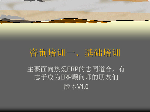 SAP内部顾问咨询培训教材.pptx