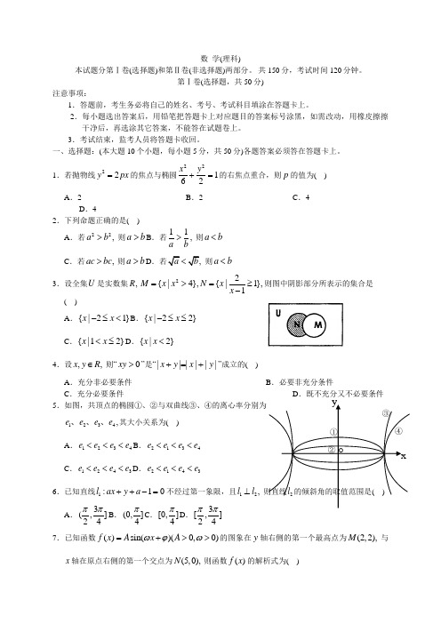 高三数学寒假作业冲刺培训班之历年真题汇编复习实战27897