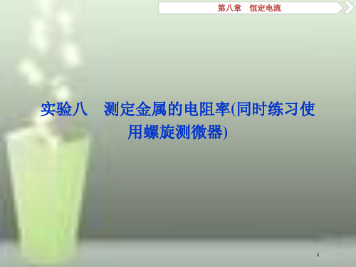 (新课标)2019届高考物理一轮复习 第8章 恒定电流 实验八优质课件