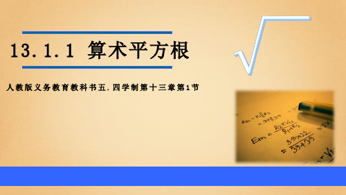 13.1.1平方根课件++2024-2025学年人教版(五四制)数学七年级上册