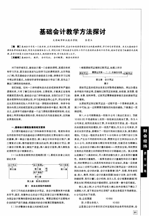 基础会计教学方法探讨