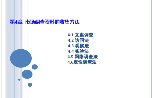 市场调查资料的收集方法..