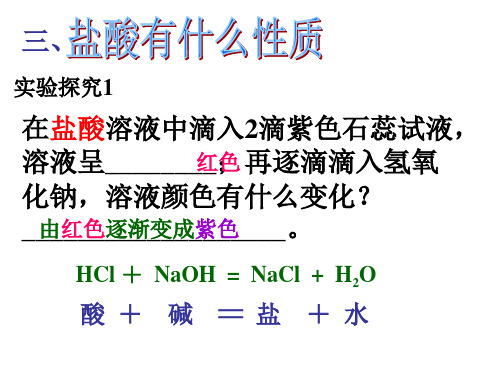 科学：1(PPT)5-2.2《探索酸的性质》课件3(浙教版九年级上)