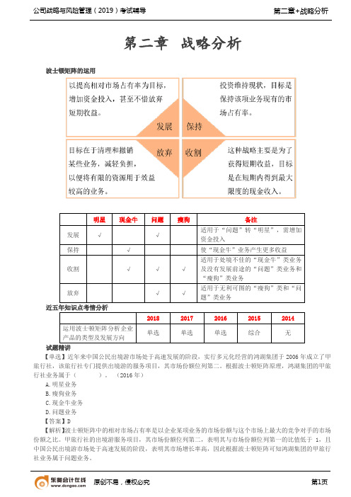 【实用文档】波士顿矩阵,通用矩阵