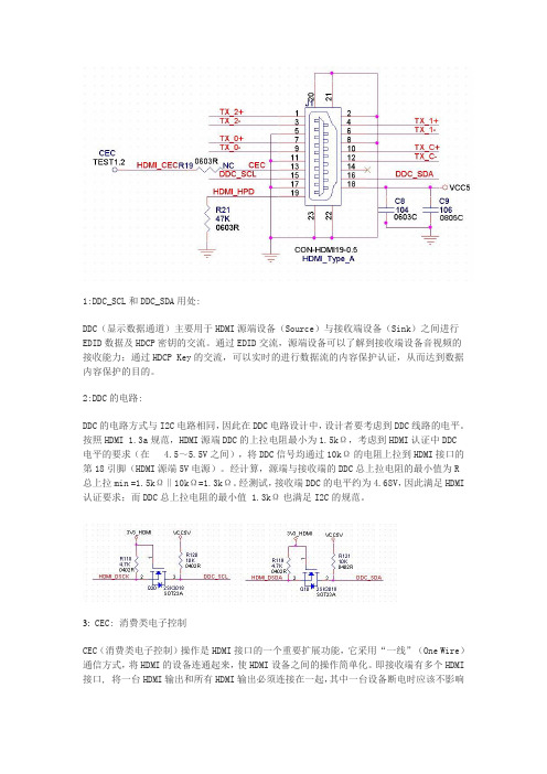 HDMI管脚定义