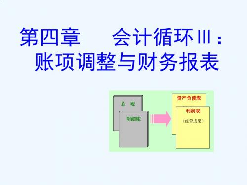 财务报告与期末账项调整分录编制PPT(40张)