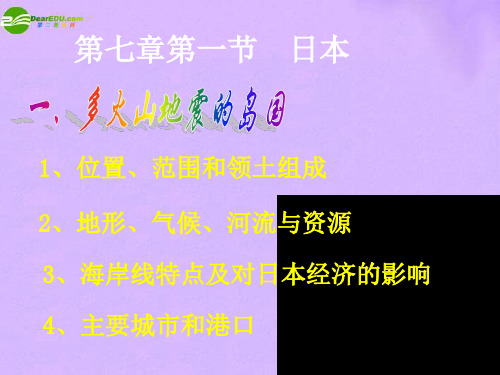 七年级地理下册_第七章日本、东南亚、印度、俄罗斯总复习课件_人教新课标版