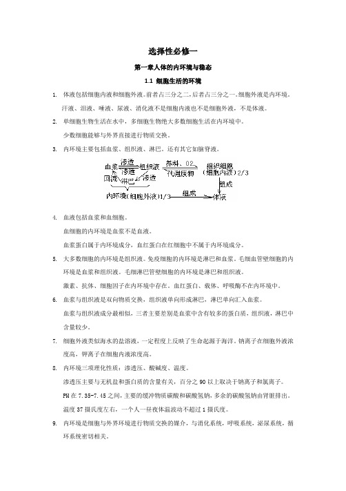 生物学选修一+选修二知识点总结(1)