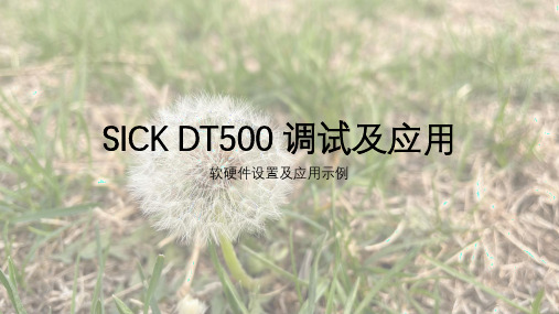 Sick DT500 使用总结培训