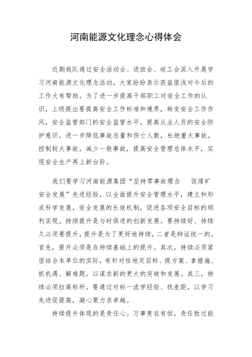 河南能源文化理念心得体会 (2)