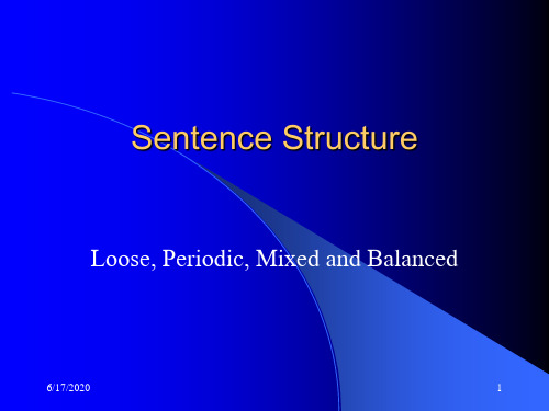 Sentence Structure1 英语写作 课件