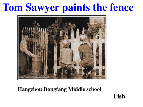 Tom Sawyer paints the fence  (小组合作阅读)