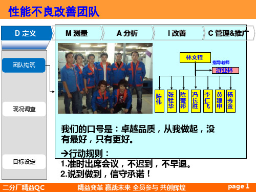 项目管理：质量改善案例DMAICPPT幻灯片