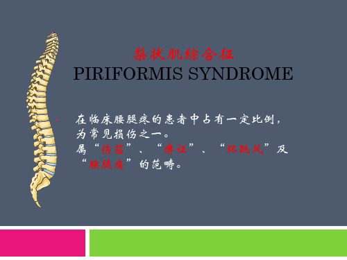 【医学PPT课件】梨状肌综合征PPT