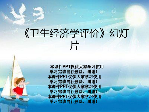 《卫生经济学评价》幻灯片