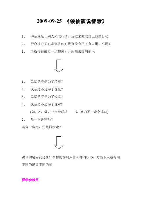 2009-09-25《领袖演说智慧》