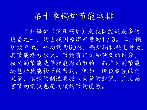 第十章锅炉节能与减排PPT课件