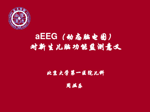 aEEG(动态脑电图)对新生儿脑功能监测意义