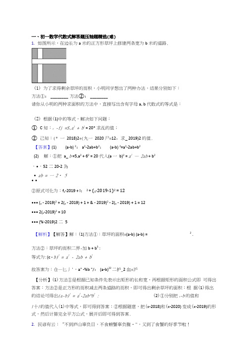 七年级数学上册代数式专题练习(解析版)