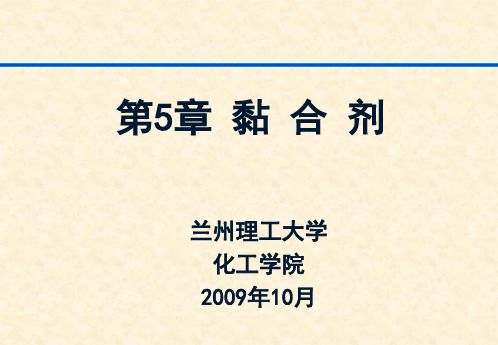 精细化工工艺学—第5章 粘合剂.