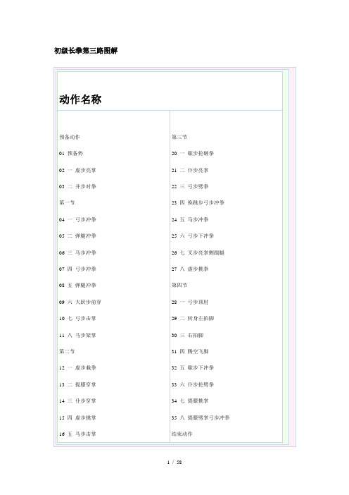 初级长拳第三路图解