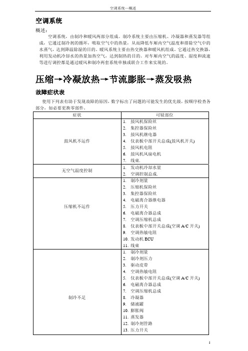 金刚空调系统维修手册(新)