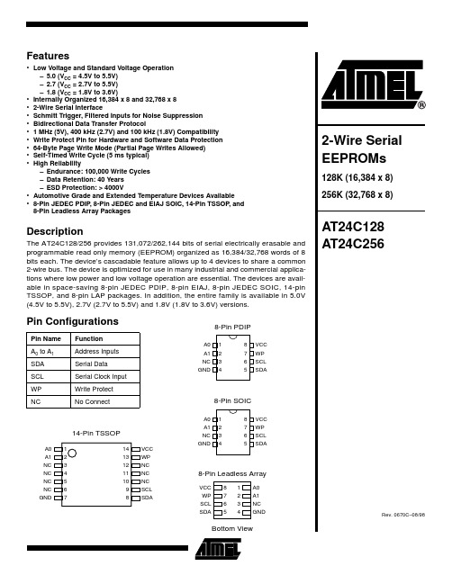 常用EEPROM资料-24C128