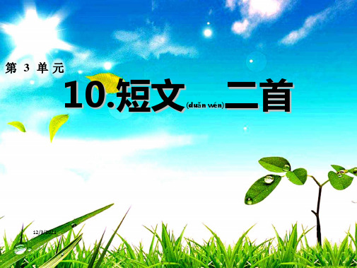 八年级语文上册 第三单元 10 短文二篇习题课件