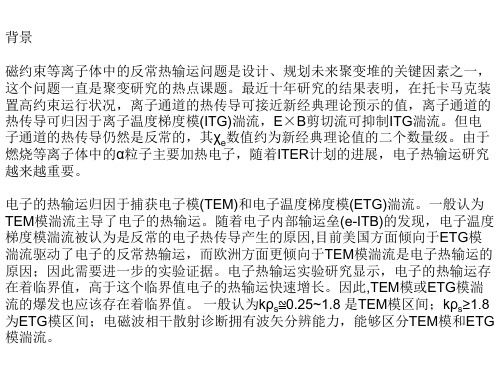 HT7托卡马克装置ETG模范围的微观不稳定性实验观测