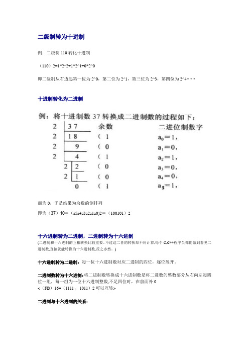 十进制二进制十六进制转换