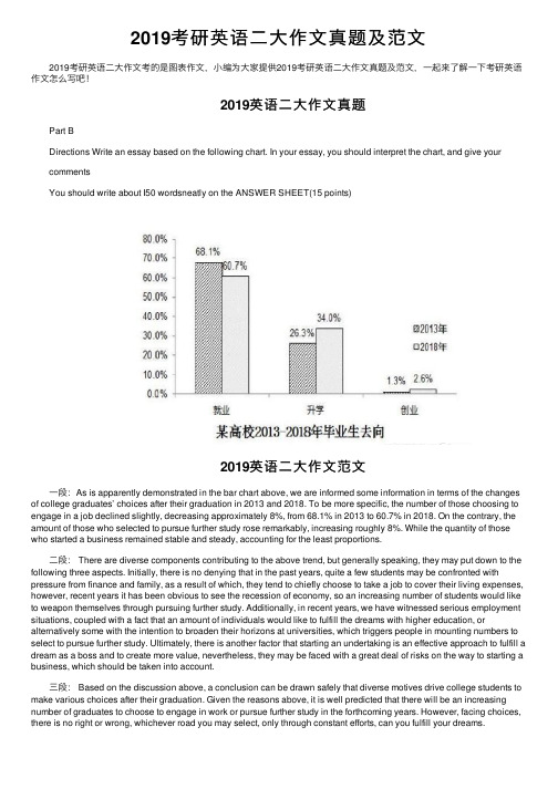 2019考研英语二大作文真题及范文