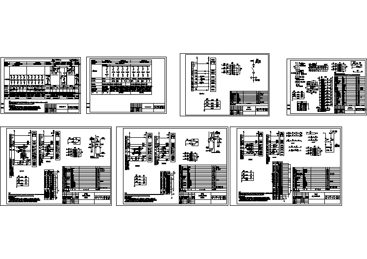 某电气大型厂房的原理电气施工图(全套)