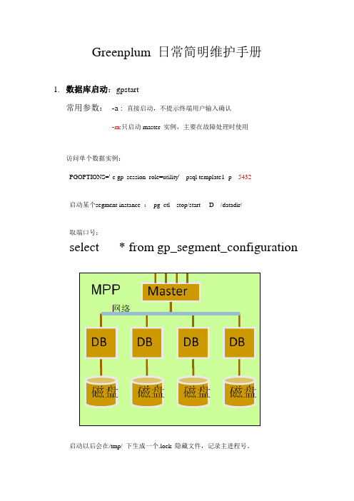 GreenPlum_常用数据库命令