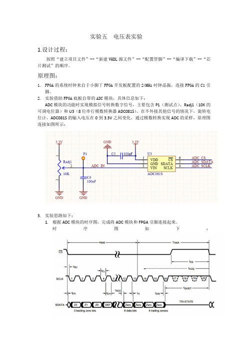 数字电压表实验报告