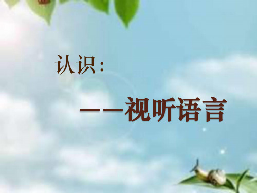 认识视听语言.ppt