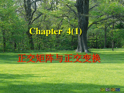 2chapter4(1)正交矩阵与正交变换.