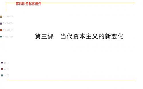 高中历史 6.3 当代资本主义的新变化课件 人民版必修2