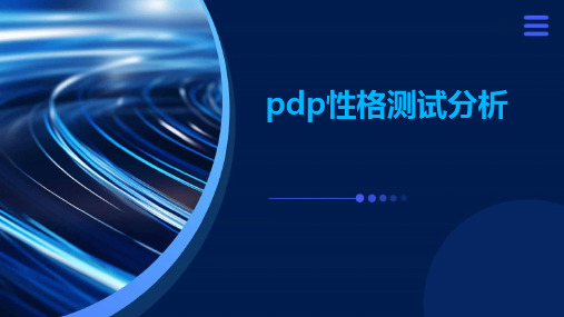 PDP性格测试分析