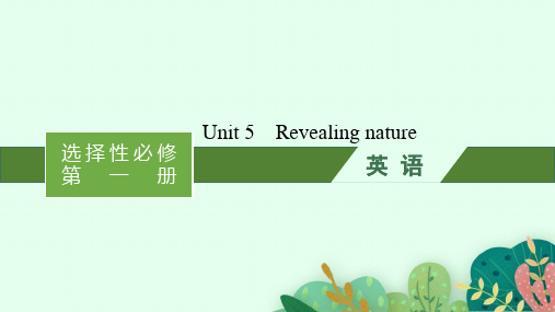 外研版高考英语一轮总复习 选择性必修第1册精品课件 Unit 5 Revealing nature