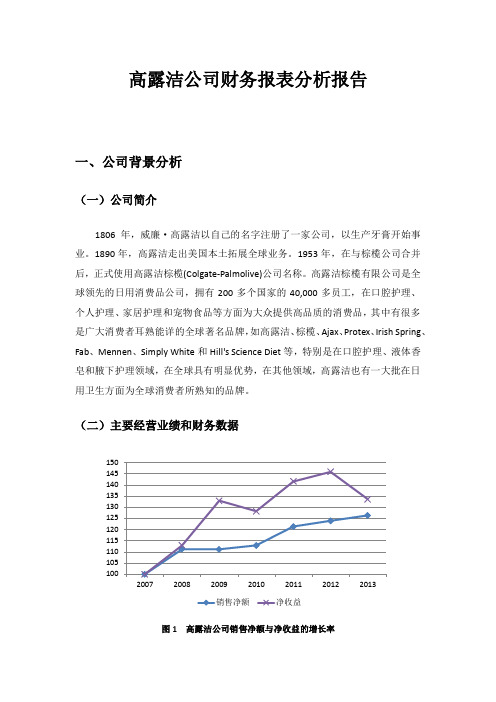 高露洁公司的相关财务问题研究