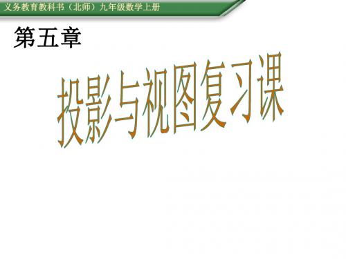 九年级数学上册(北师大版 教学课件)：第五章 投影与视