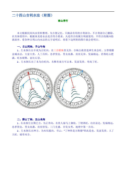 二十四山吉利水法