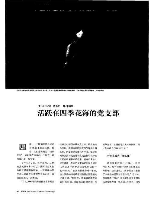 活跃在四季花海的党支部