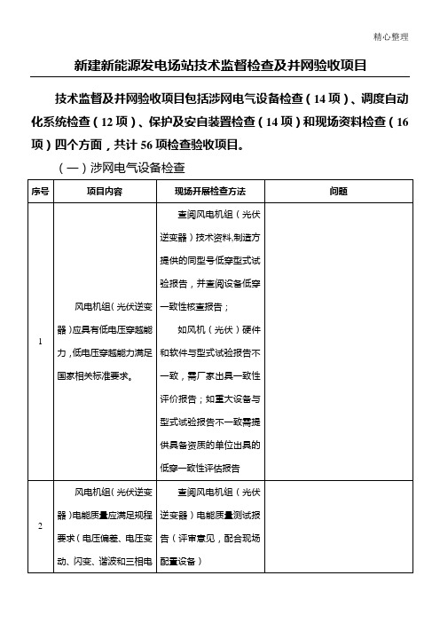 新建新能源发电场站并网验收大纲(1)